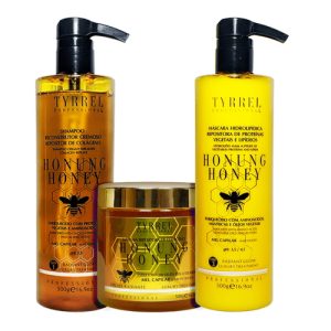 TYRREL, Набор для коллагеновой реконструкции волос Honung Honey, 250/200/200 мл