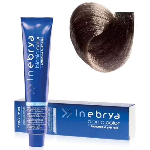 INEBRYA, Крем-краска для волос безаммиачная Bionic Color 7/1, 100 мл