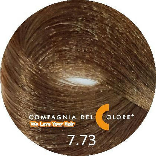 COMPAGNIA DEL COLORE, Стойкая низкоаммиачная краска для волос 7.73, 100 мл