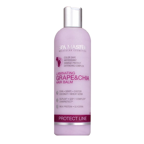 SPA MASTER, Ламинирующий бальзам для защиты волос с виноградом и чиа Protect Grape & Chia Line, 330 мл