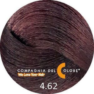 COMPAGNIA DEL COLORE, Стойкая низкоаммиачная краска для волос 4/62, 100 мл