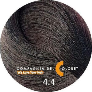 COMPAGNIA DEL COLORE, Стойкая низкоаммиачная краска для волос 4.4, 100 мл