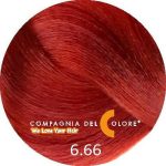 COMPAGNIA DEL COLORE, Стойкая низкоаммиачная краска для волос 6/66, 100 мл