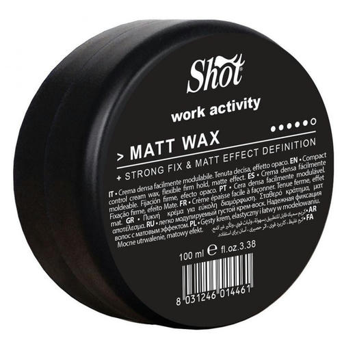 SHOT, Крем-воск для укладки волос Work Activity, 100 мл