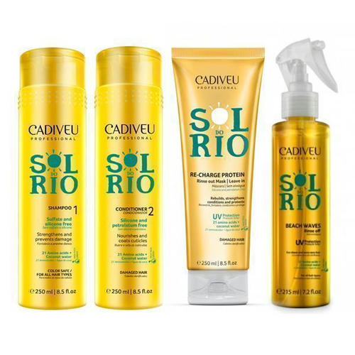 CADIVEU, Набор для волос "Умная система" Sol do Rio, 250/250/250/215 мл