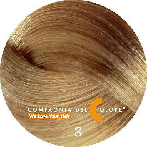 COMPAGNIA DEL COLORE, Стойкая низкоаммиачная краска для волос 8, 100 мл