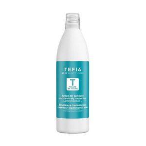 TEFIA, Бальзам для поврежденных и химически обработанных волос Treats By Nature, 1000 мл