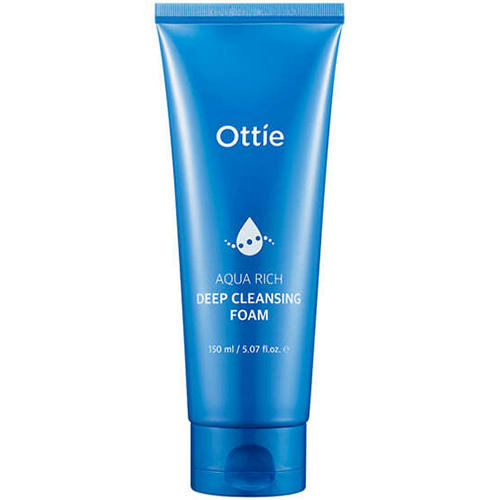 Ottie Увлажняющая пенка с морской водой и солью Aqua Rich Deep Cleansing Foam 150мл
