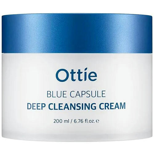 Ottie Очищающий крем с капсульными шариками Blue Capsule Deep Cleansing Cream 200 мл