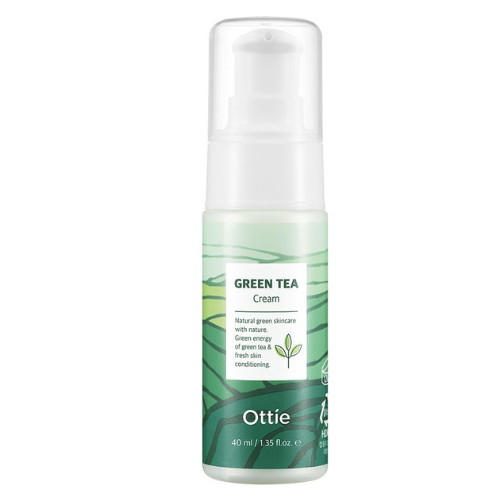 Ottie Легкий увлажняющий крем с зеленым чаем Green Tea Cream 40 мл
