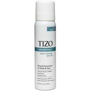 Tizo Спрей-пенка солнцезащитная для лица и тела SPF 30 SheerFoam Sunscreen Non-Tinted 100 гр