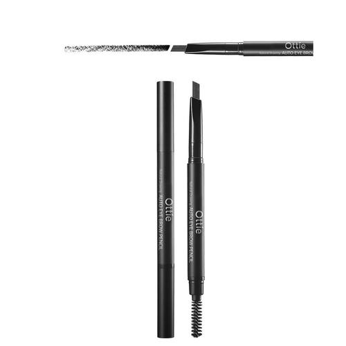 Ottie Карандаш для бровей, черный 01 Natural Drawing Auto Eye Brow Pencil 0,8гр — изображение 4