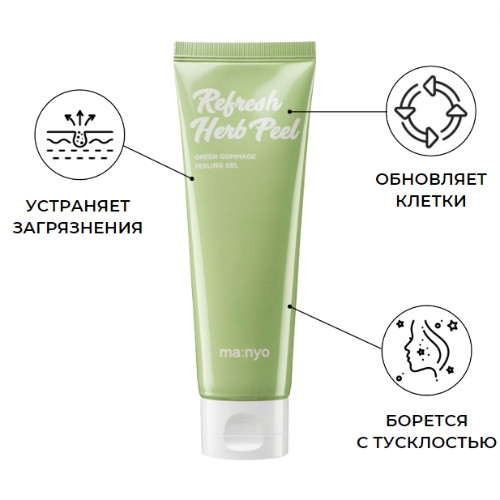 Manyo Обновляющий травяной пилинг-скатка для лица Active Refresh Herb Peel 120мл — изображение 2