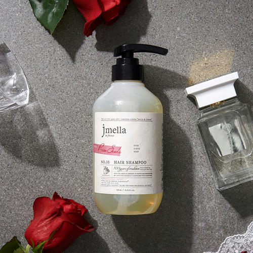 Jmella Парфюмированный шампунь для всех типов волос In France Rose Suede Hair Shampoo 500 мл — изображение 2