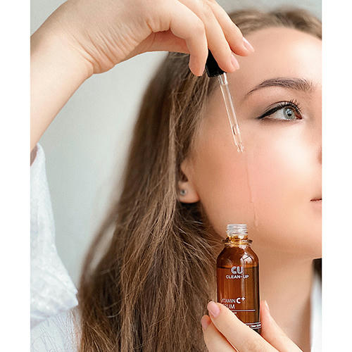CU Skin Противовоспалительная сыворотка - 4,5% некислого витамина С Clean-Up Vitamin C+ Serum 20мл — изображение 2