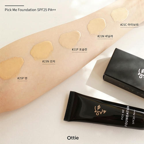 Ottie Тональная основа SPF 25 Pick Me Founfation #25 P Tan 30 мл — изображение 2