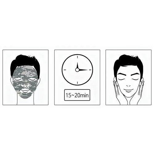 Mijin Care Мужская тканевая маска для лица Military Mask Pack 25гр — изображение 3