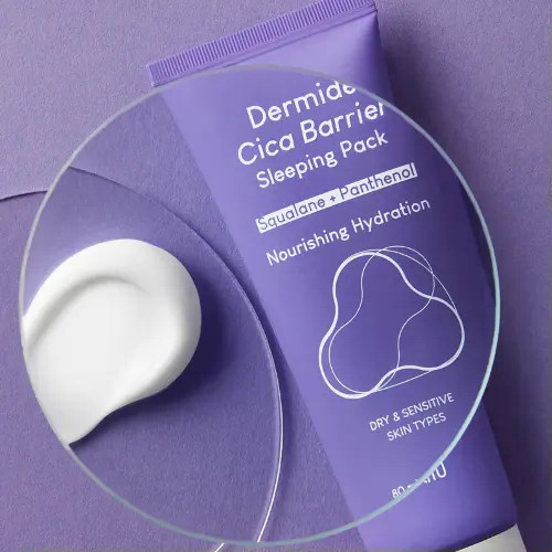 Purito Ночная успокаивающая маска с центеллой Dermide Cica Barrier Sleeping Pack 100 мл — изображение 4