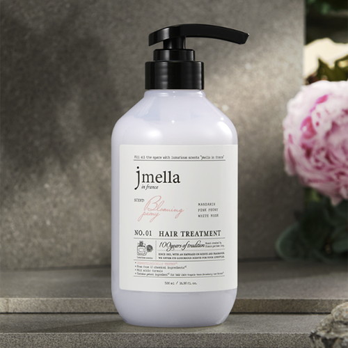 Jmella Парфюмированный кондиционер для всех типов волос In France Blooming Peony Hair Treatment 500 мл — изображение 3