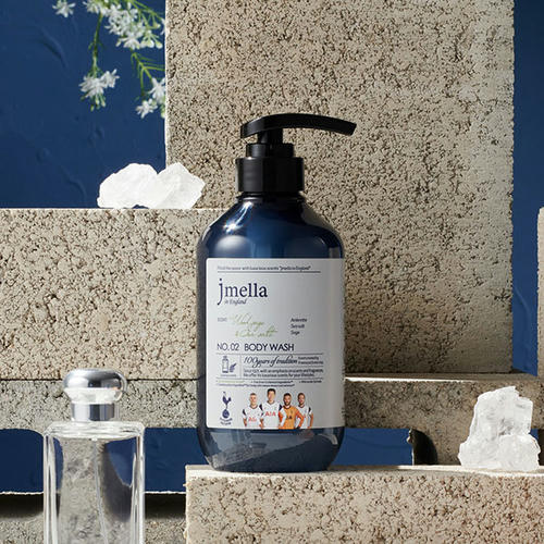 Jmella Парфюмированный гель для душа In England Wood Sage & Sea Salt Body Wash 500 мл — изображение 4