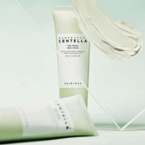 Skin1004 Пенка для умывания с чайным деревом Madagascar Centella Tea-Trica Bha Foam 125ml — изображение 5