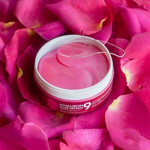 Medi-Peel Освежающие патчи с пептидами Hyaluron Rose Peptide 9 Ampoule Eye Patch 60шт — изображение 3