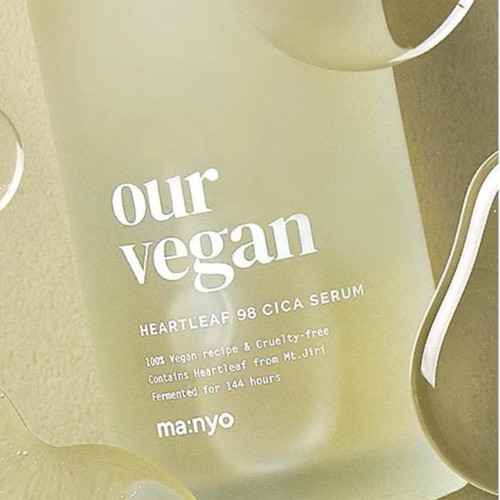 Manyo Веганская сыворотка против воспалений Our Vegan Heartleaf 98 Cica Serum 100 мл — изображение 4