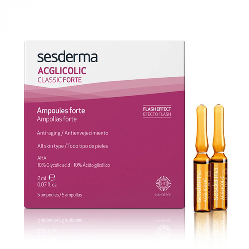 Acglicolic Classic Forte - Средство в ампулах, 5шт по 2 мл, Sesderma (Сесдерма)