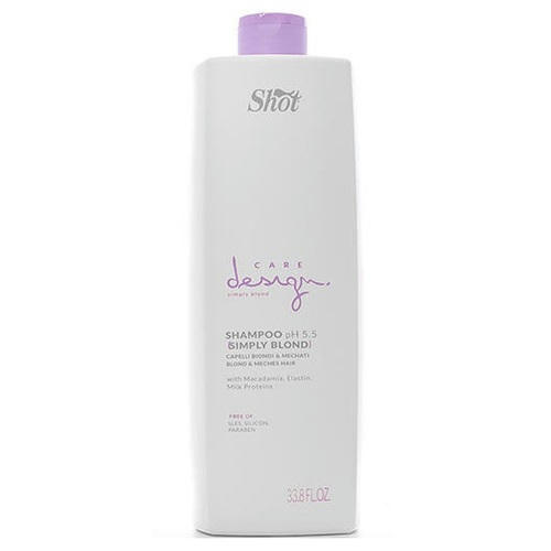 SHOT, Шампунь для осветленных и мелированных волос Care Design Simply Blond, 1000 мл