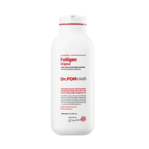 DR.FORHAIR, Шампунь-крем бессульфатный для укрепления корней и стимуляции роста волос Folligen, 300 мл