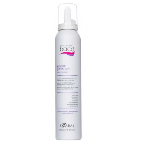 KAARAL, Несмываемый мусс-кондиционер Blonde Elevation Silver Mousse, 200 мл