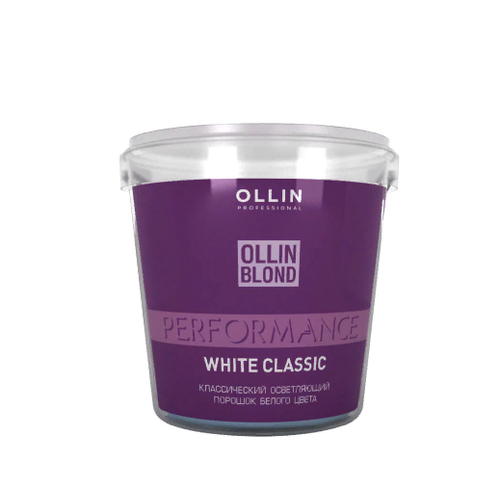 OLLIN, Классический осветляющий порошок белого цвета Blond Performance, 500 г