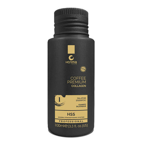 HONMA TOKYO, Подготавливающий шампунь Coffee Premium Collagen Dilator Shampoo 1 Шаг, 100 мл