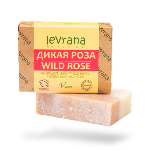 LEVRANA, Натуральное мыло ручной работы Роза, 100 гр