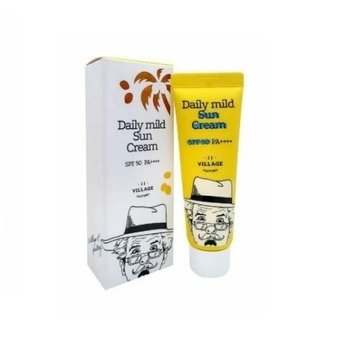 VILLAGE 11 FACTORY, Солнцезащитный крем для ежедневного применения Daily Mild Sun Cream SPF50, 50 мл