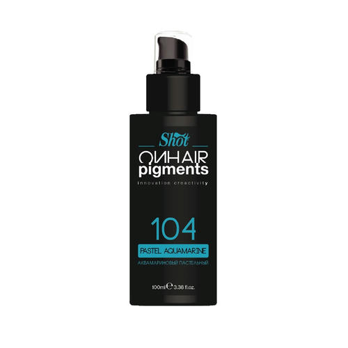 SHOT, Пастельные пигменты для тонирования волос On Hair Pigments Аквамариновый, 100 мл