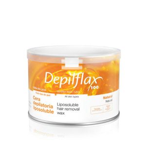 DEPILFLAX, Воск теплый (прозрачный) в банке Натуральный, 400 мл