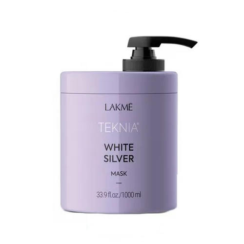 Тонирующая маска для нейтрализации желтого оттенка волос WHITE SILVER MASK, 1000 мл