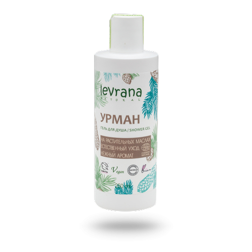 LEVRANA, Гель для душа «Урман» ECOCERT, 250 мл