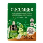 EKEL, Тканевая маска с экстрактом огурца Ultra Hydrating Essence Mask Cucumber, 1 шт