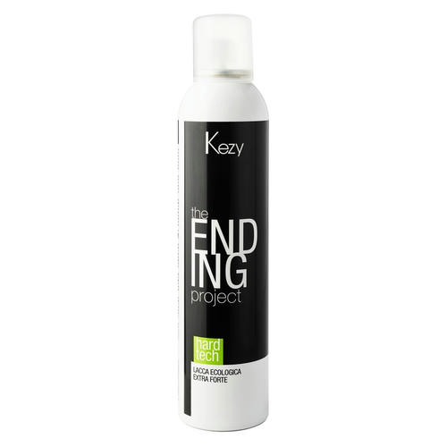KEZY, Лак экологический без газа экстра сильной фиксации Hard Tech The Ending Project, 300 мл