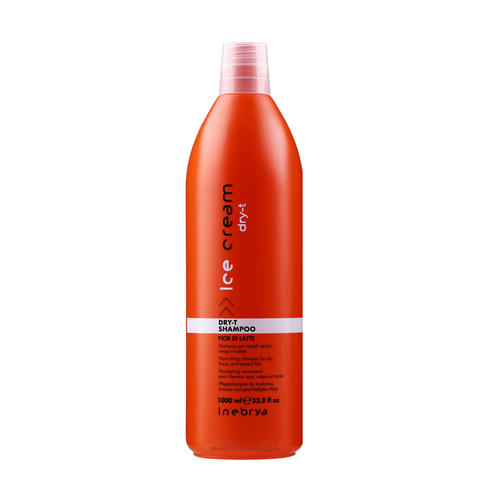 INEBRYA, Шампунь питательный для увлажнения сухих и пористых волос Shampoo Dry-T, 1000 мл