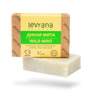 LEVRANA, Натуральное мыло ручной работы Мята, 100 гр