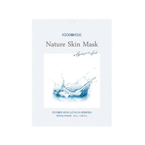FOODAHOLIC, Тканевая маска для лица с гиалуроновой кислотой Nature Skin Mask, 25 гр