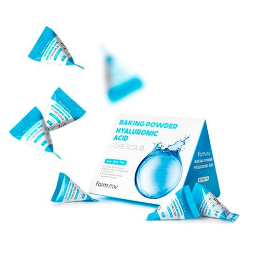 FARMSTAY, Скраб с содой и гиалуроновой кислотой для очищения пор Baking Powder Hyaluronic Acid Pore Scrub, 7 г.*25 шт — изображение 3