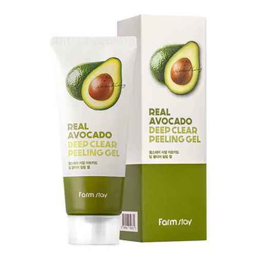 FARMSTAY, Отшелушивающий пилинг-гель с экстрактом авокадо Real Avocado Deep Clear Peeling Gel, 100 мл — изображение 2