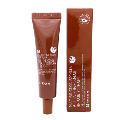 MIZON, Крем для лица с муцином улитки All In One Snail Repair Cream, 35 мл