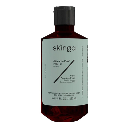 SKINGA , Увлажняющая мицеллярная вода для всех типов кожи Hydrating Micellar Water for all skin types & lips, 250 мл