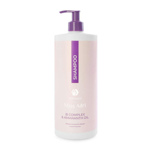 ADRICOCO, Шампунь для объема волос B Complex&Amaranth oil, 1000 мл