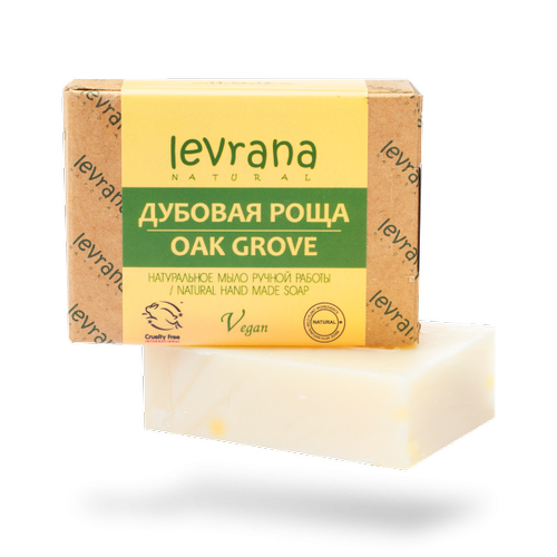 LEVRANA, Натуральное мыло ручной работы Дубовая роща, 100 гр